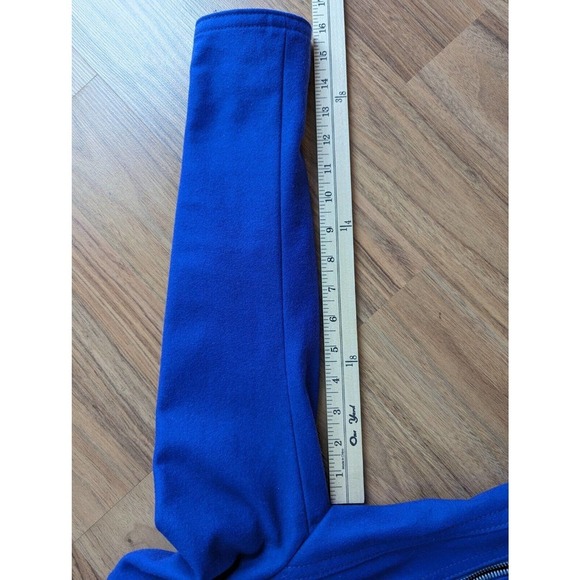 GAP Blogger Favorite Royal Purple Wool Moto Jacket Ultra Violet Purple XS - Picture 11 of 13